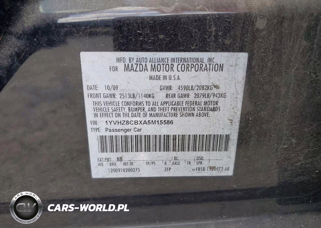 2010 Mazda 6 S VIN:1YVHZ8CBXA5M15586 - 12
