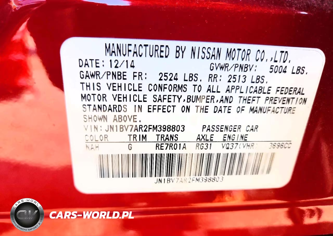 2015 Infiniti Q50 Premium VIN:JN1BV7AR2FM398803 - 13