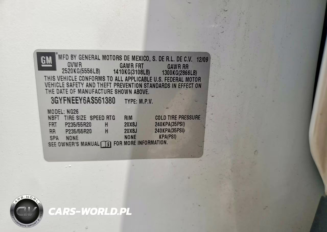 2010 Cadillac Srx Performance Collection VIN:3GYFNEEY6AS561380 - 13