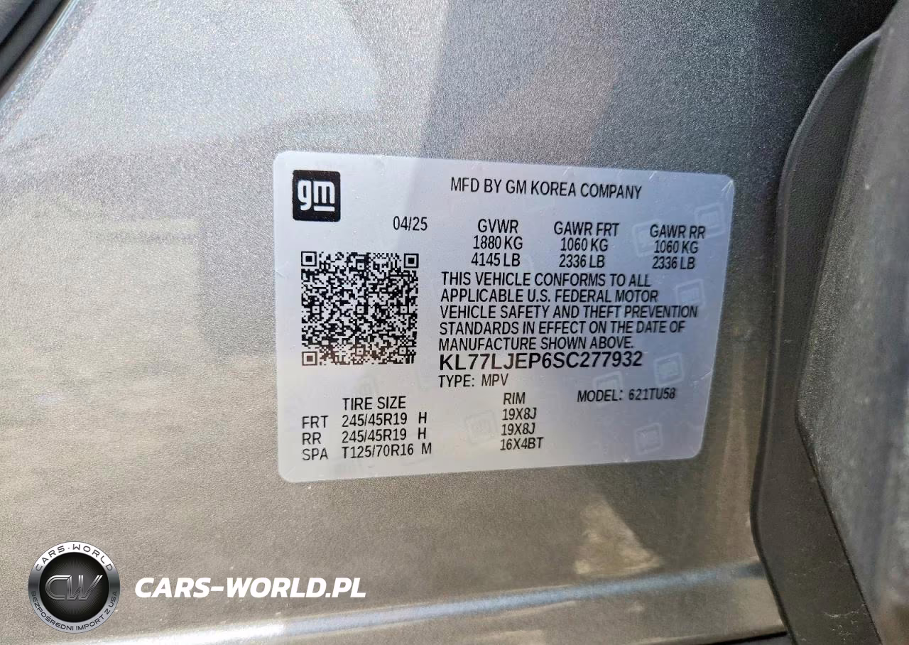 2025 Chevrolet Trax 2Rs VIN:KL77LJEP6SC277932 - 13