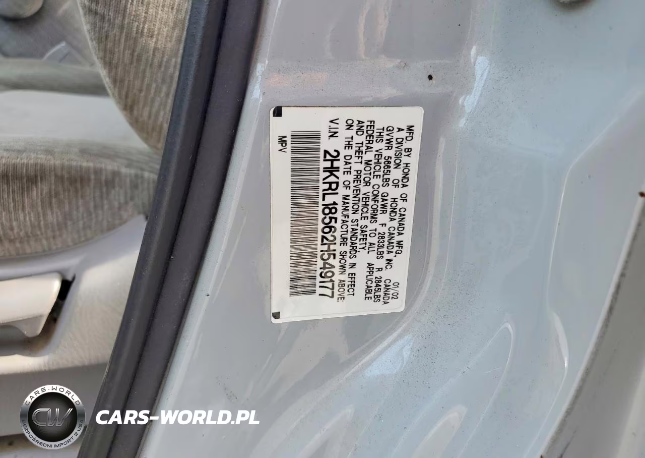 2002 Honda Odyssey Lx VIN:2HKRL18562H549177 - 12