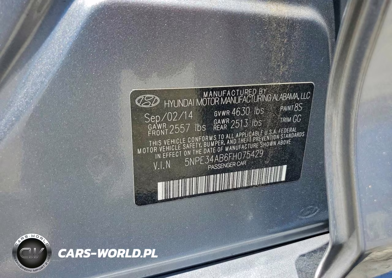 2015 Hyundai Sonata Sport 2.0T VIN:5NPE34AB6FH075429 - 12