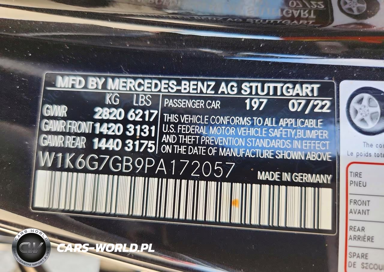 2023 Mercedes-Benz S 580 4Matic VIN:W1K6G7GB9PA172057 - 12