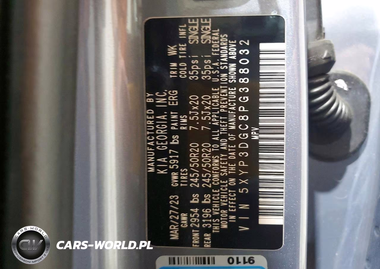 2023 Kia Telluride Ex VIN:5XYP3DGC8PG388032 - 14
