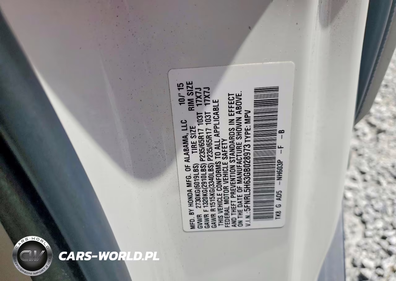 2016 Honda Odyssey Exl VIN:5FNRL5H63GB028973 - 13