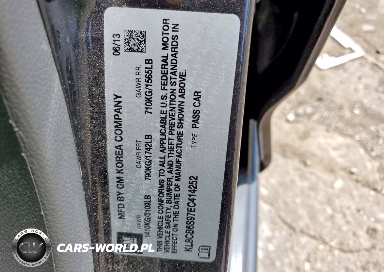 2014 Chevrolet Spark Ls VIN:KL8CB6S97EC414252 - 12