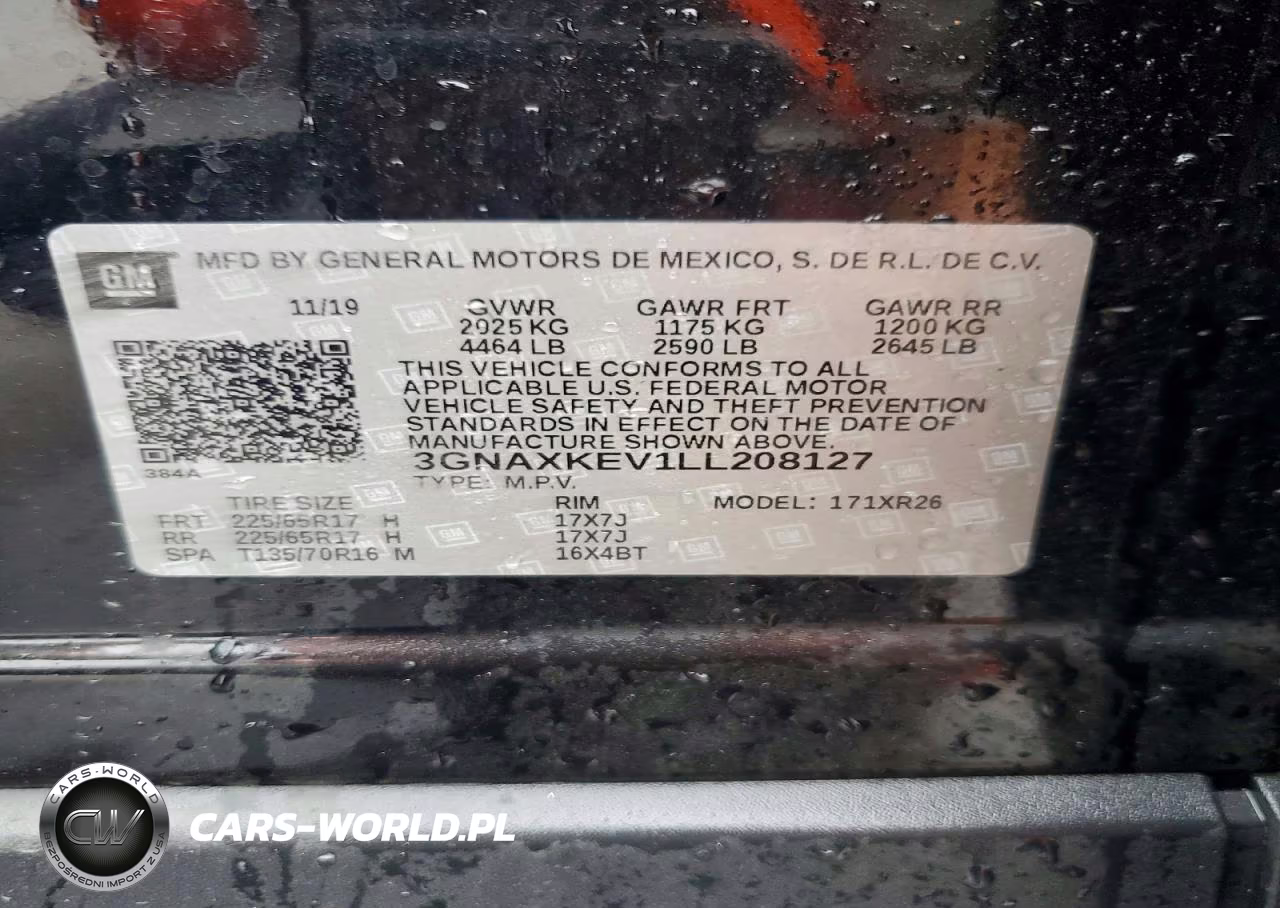 2020 Chevrolet Equinox Lt VIN:3GNAXKEV1LL208127 - 13