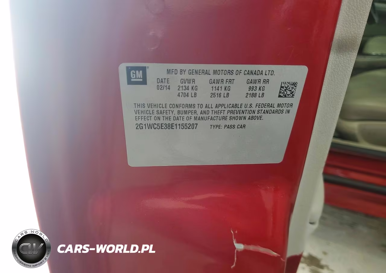2014 Chevrolet Impala VIN:2G1WC5E38E1155207 - 12