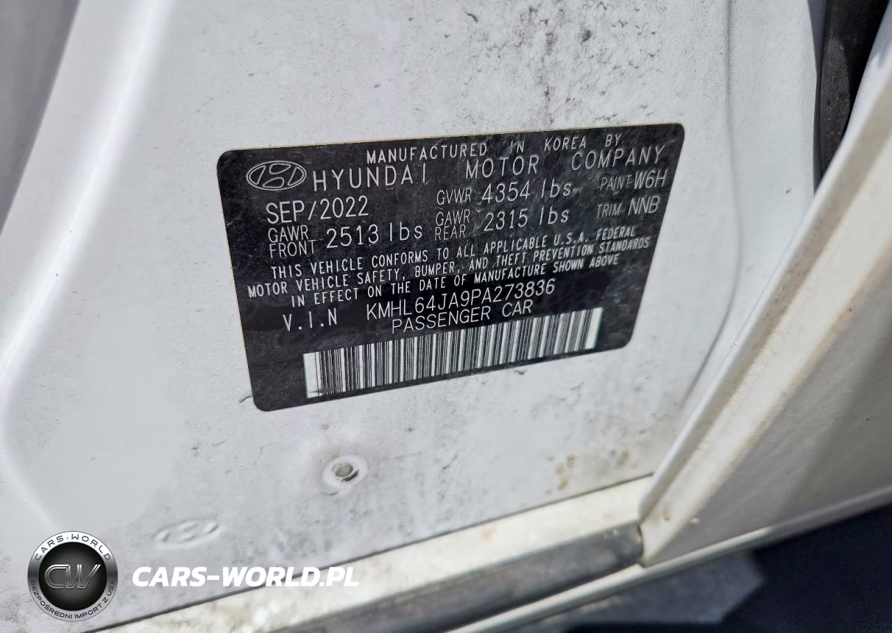 2023 Hyundai Sonata Sel VIN:KMHL64JA9PA273836 - 13