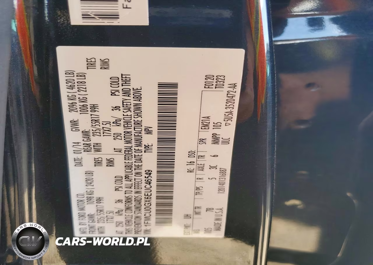 2014 Ford Escape Se VIN:1FMCU0GX6EUC46549 - 13