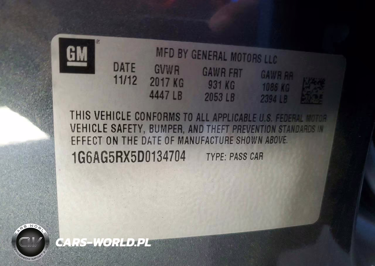 2013 Cadillac Ats VIN:1G6AG5RX5D0134704 - 12