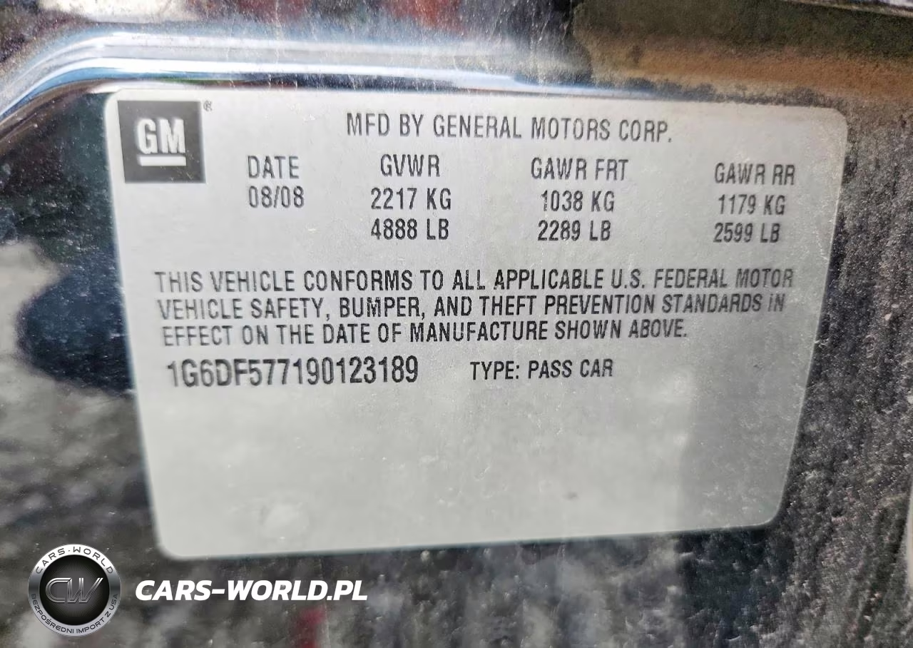 2009 Cadillac Cts VIN:1G6DF577190123189 - 12
