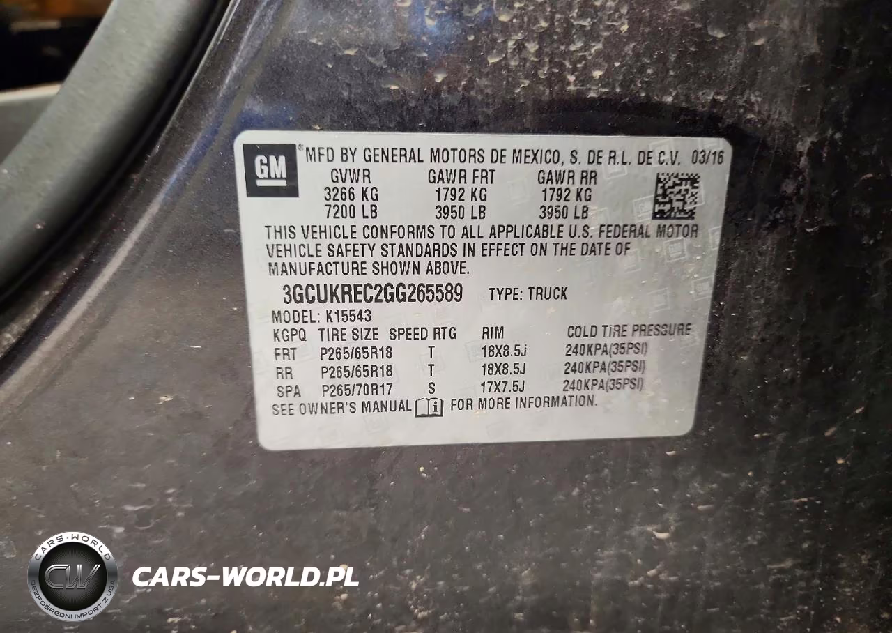 2016 Chevrolet Silverado K1500 Lt VIN:3GCUKREC2GG265589 - 12