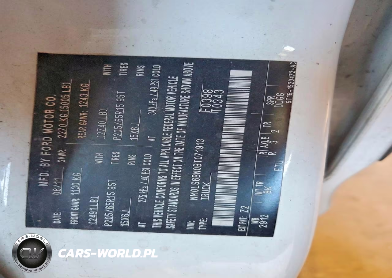 2011 Ford Transit Connect Xlt VIN:NM0LS6BN0BT071913 - 12
