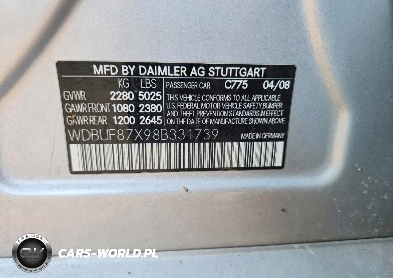 2008 Mercedes-Benz E 350 4Matic VIN:WDBUF87X98B331739 - 12