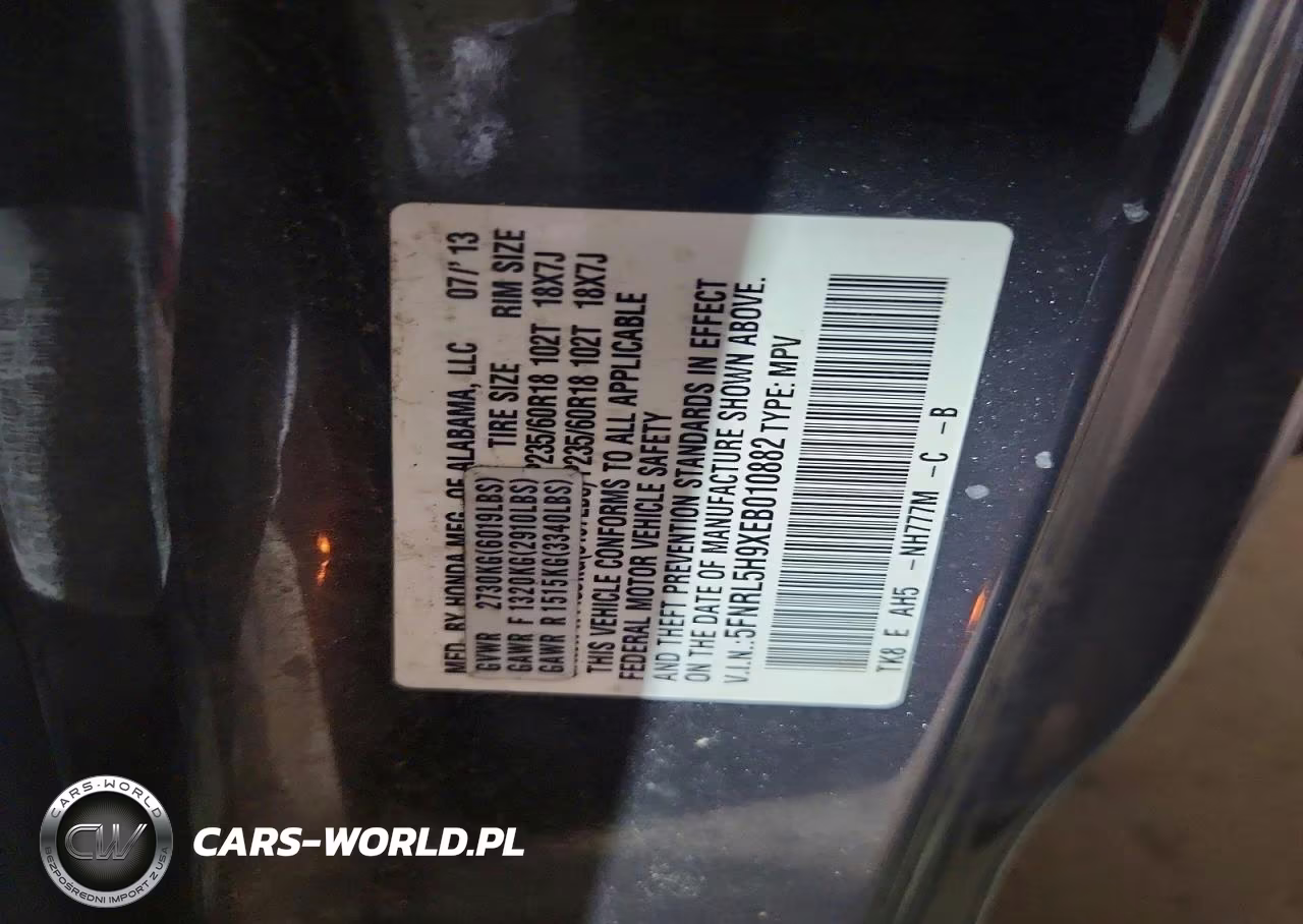 2014 Honda Odyssey Touring-Touring Elite VIN:5FNRL5H9XEB010882 - 12