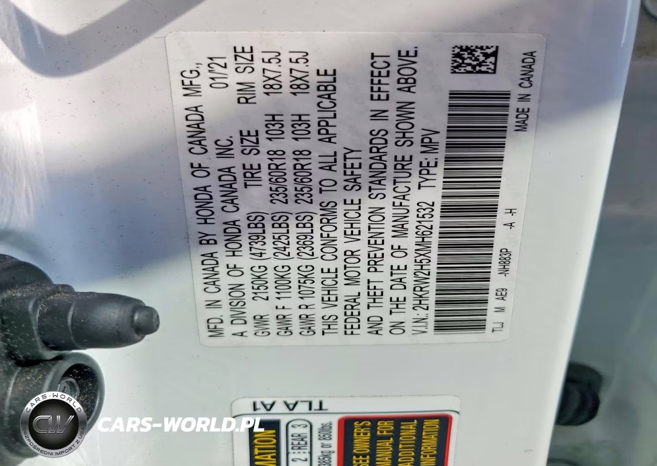 2019 Honda Cr-V Exl VIN:7FARW2H81KE040057 - 13