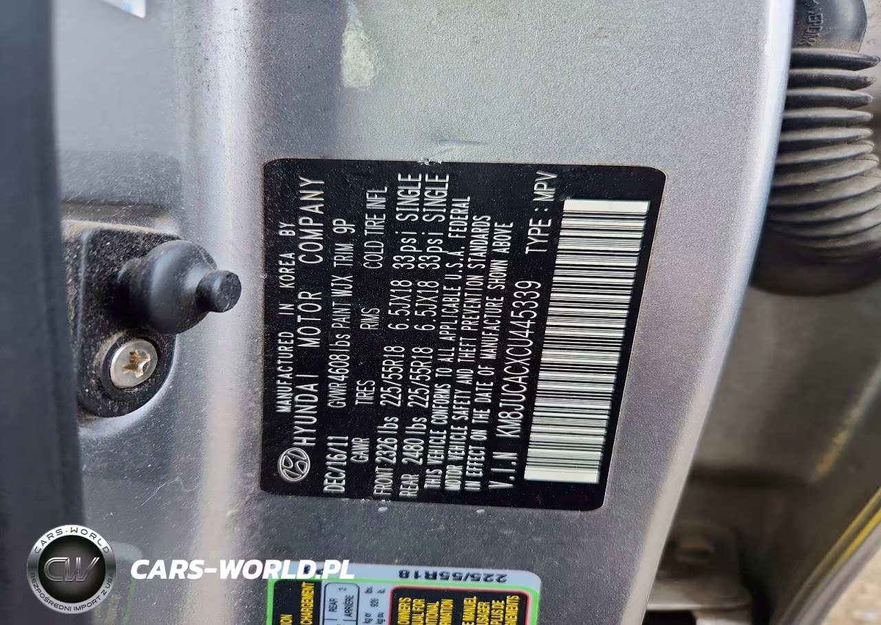 2012 Hyundai Tucson Limited VIN:KM8JUCACXCU445339 - 13