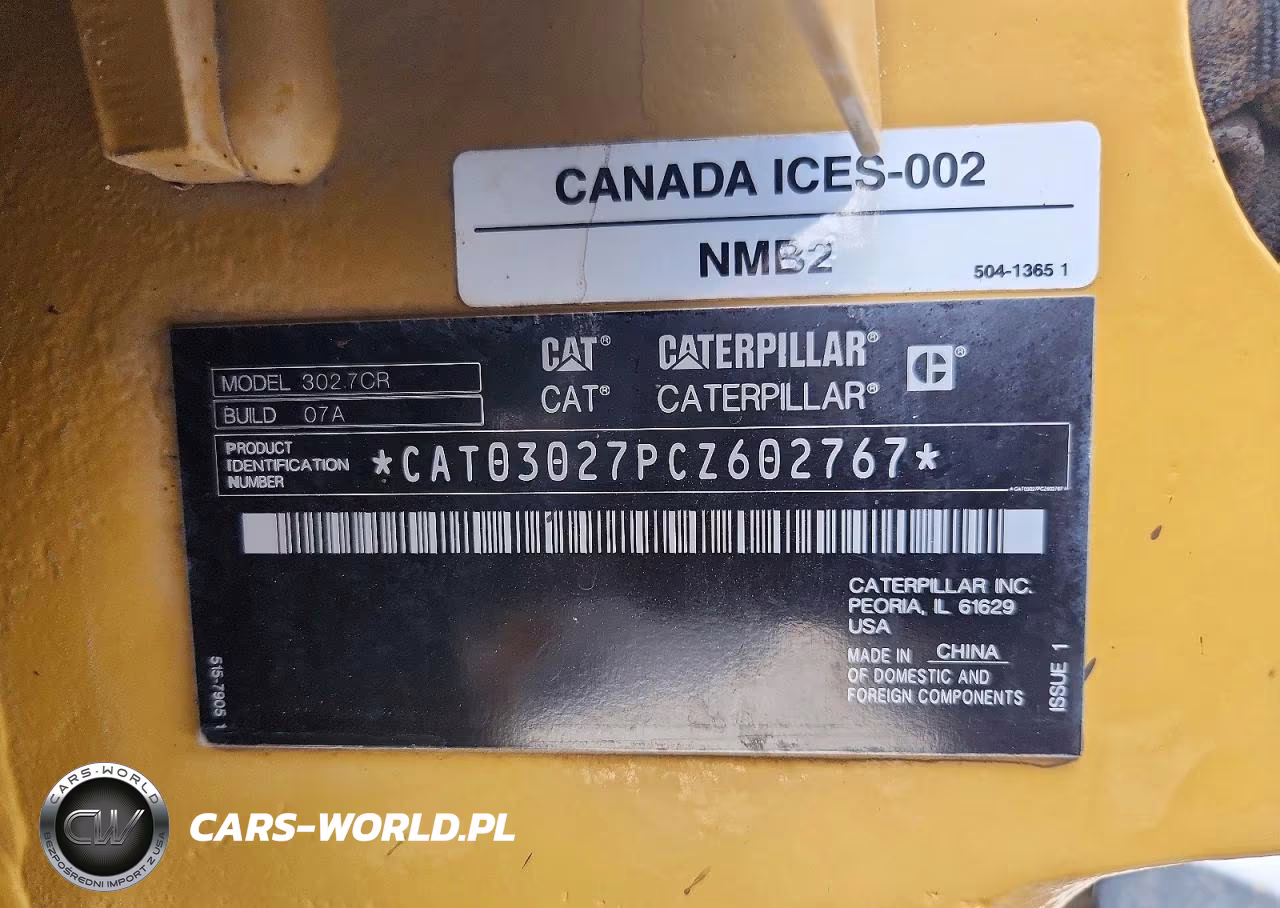 2022 Caterpillar 302.7 Mini Excavator VIN:CAT03027PCZ602767 - 10
