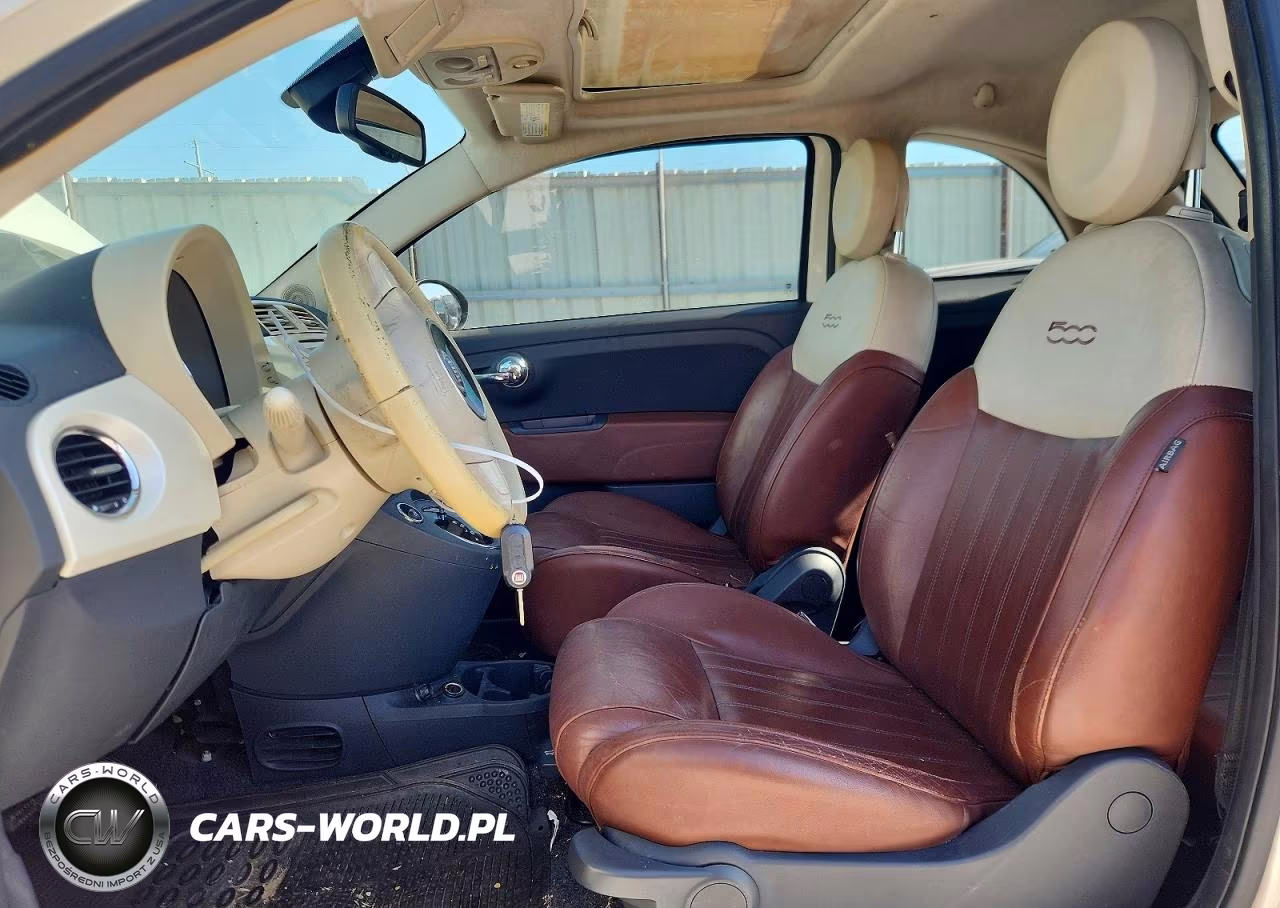 2012 Fiat 500 Lounge VIN:3C3CFFCR6CT118641 - 7