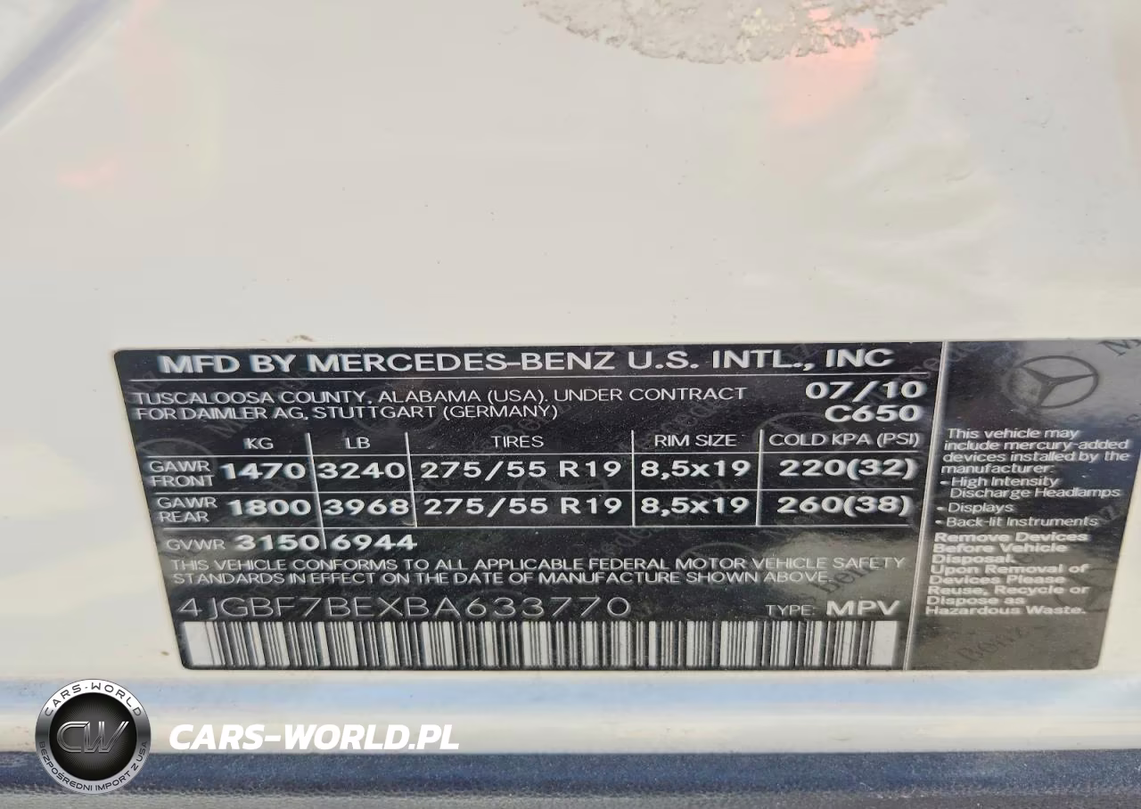 2011 Mercedes-Benz Gl 450 4Matic VIN:4JGBF7BEXBA633770 - 14