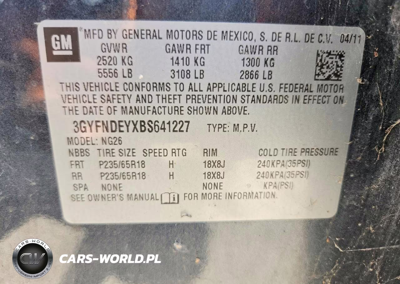 2011 Cadillac Srx Luxury Collection VIN:3GYFNDEYXBS641227 - 13