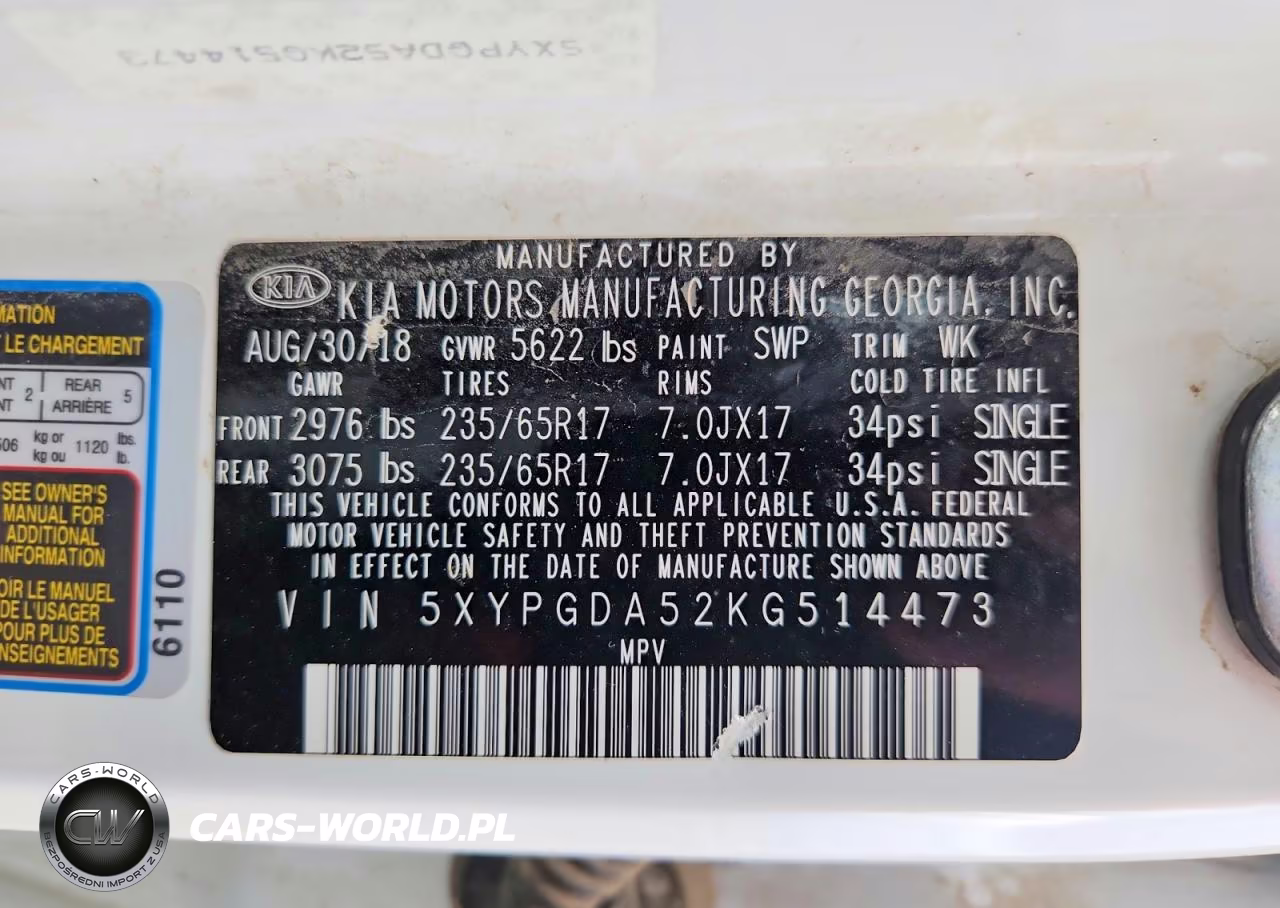 2019 Kia Sorento Lx V6 VIN:5XYPGDA52KG514473 - 13