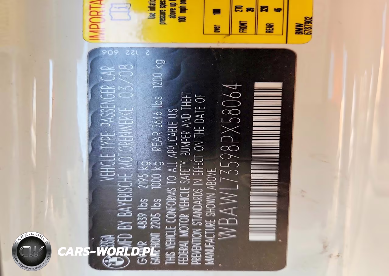 2008 BMW 335 I VIN:WBAWL73598PX58064 - 12