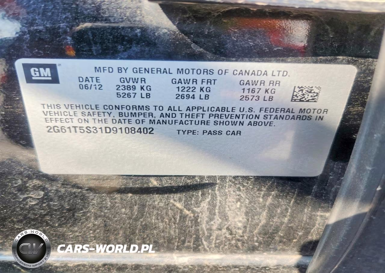 2007 Cadillac Xts VIN:2G61T5S31D9108402 - 12