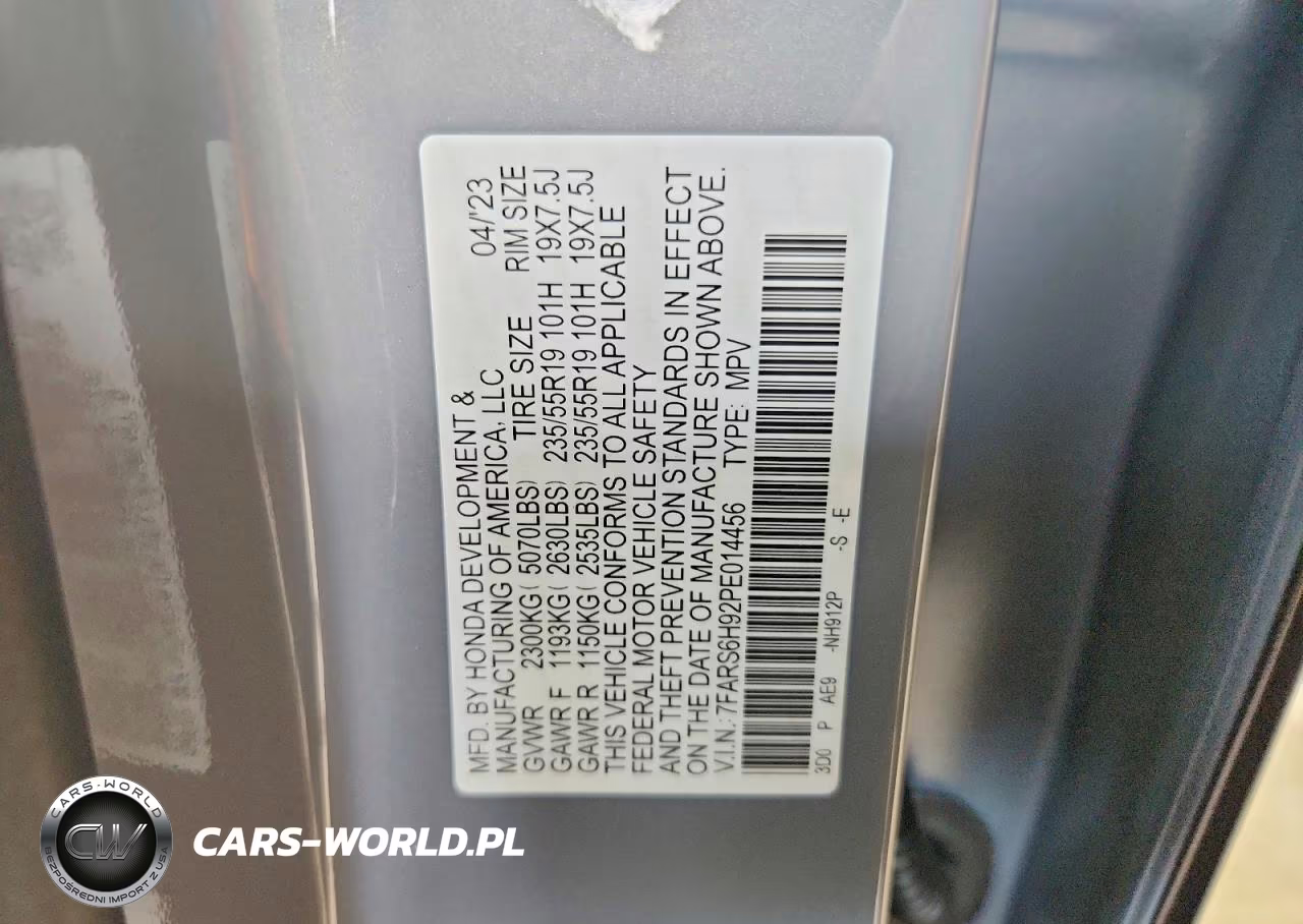 2023 Honda Cr-V VIN:7FARS6H92PE014456 - 13