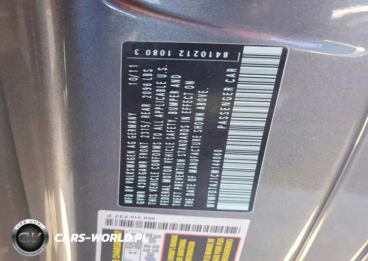 2012 Volkswagen Gti VIN:WVWFD7AJ1CW144060 - 13