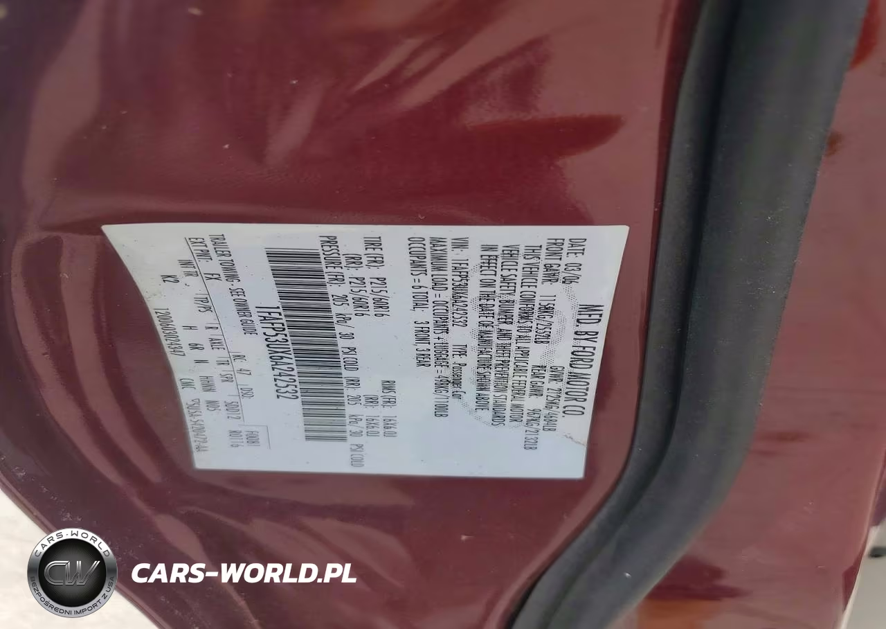2006 Ford Taurus Se VIN:1FAFP53UX6A242532 - 12