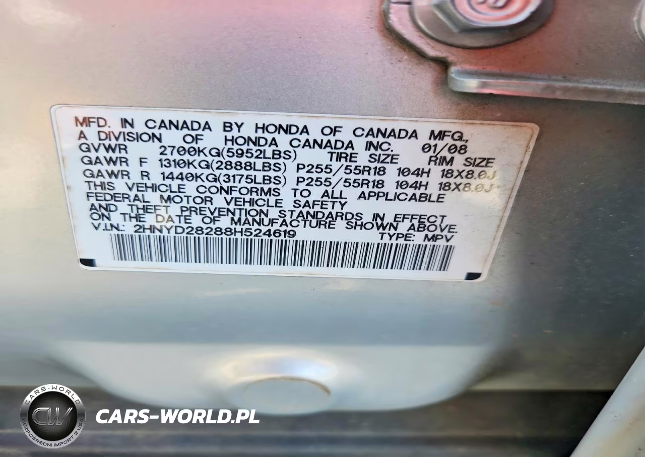 2008 Acura Mdx VIN:2HNYD28288H524619 - 13