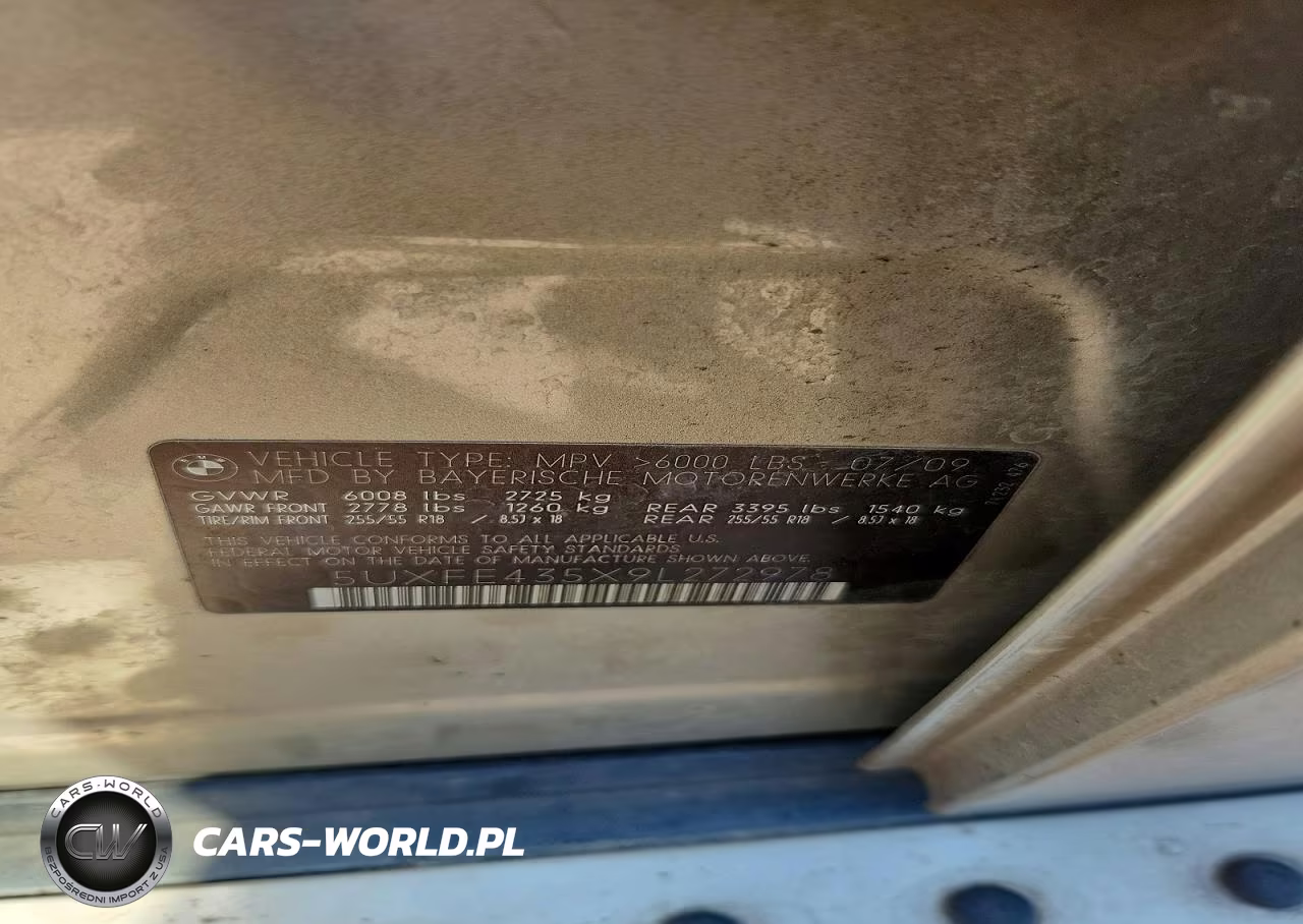 2009 BMW X5 xDrive30I VIN:5UXFE435X9L272978 - 13