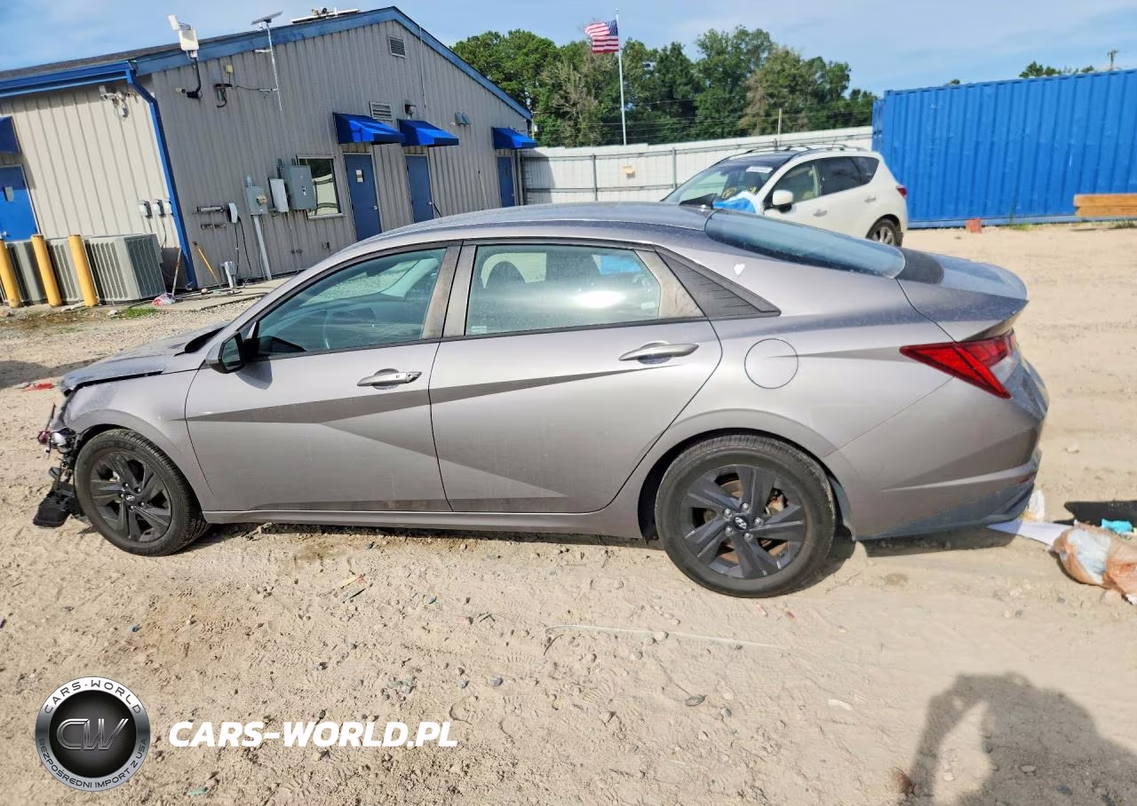 2021 Hyundai Elantra Blue VIN:KMHLM4AJ6MU006296 - 2