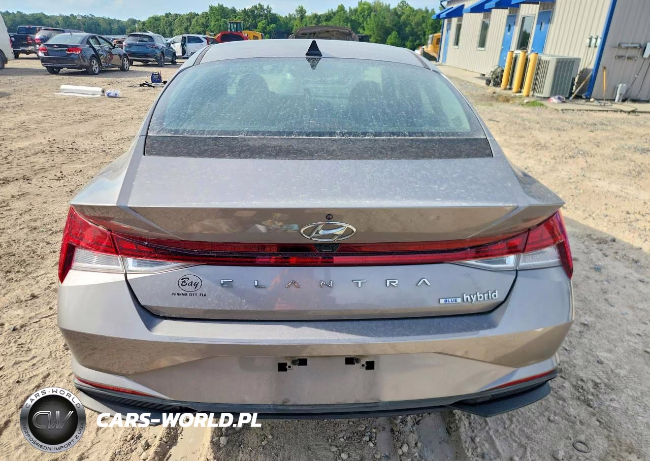 2021 Hyundai Elantra Blue VIN:KMHLM4AJ6MU006296 - 6
