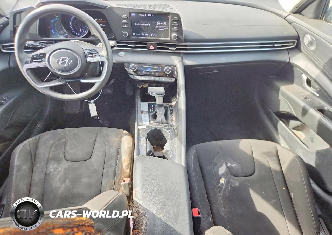2021 Hyundai Elantra Blue VIN:KMHLM4AJ6MU006296 - 8