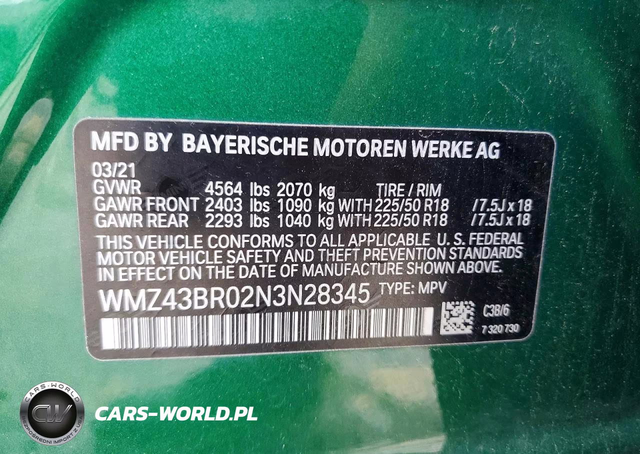 2022 Mini Cooper Countryman All4 VIN:WMZ43BR02N3N28345 - 12