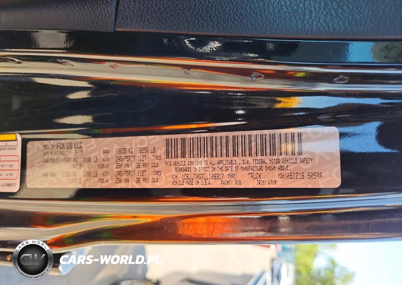2020 Jeep Gladiator Sport VIN:1C6JJTAG7LL108317 - 12