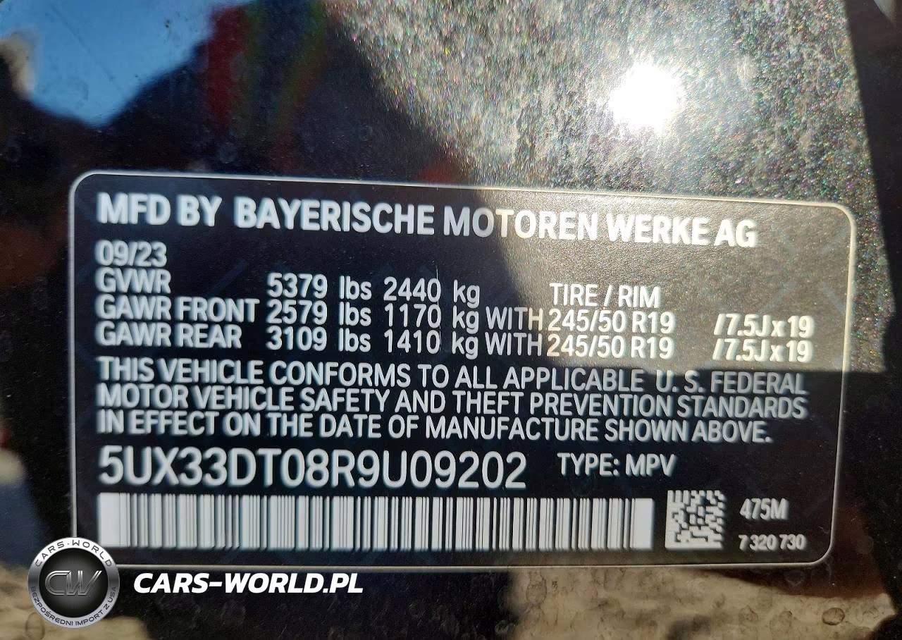 2024 BMW X4 xDrive30I VIN:5UX33DT08R9U09202 - 14