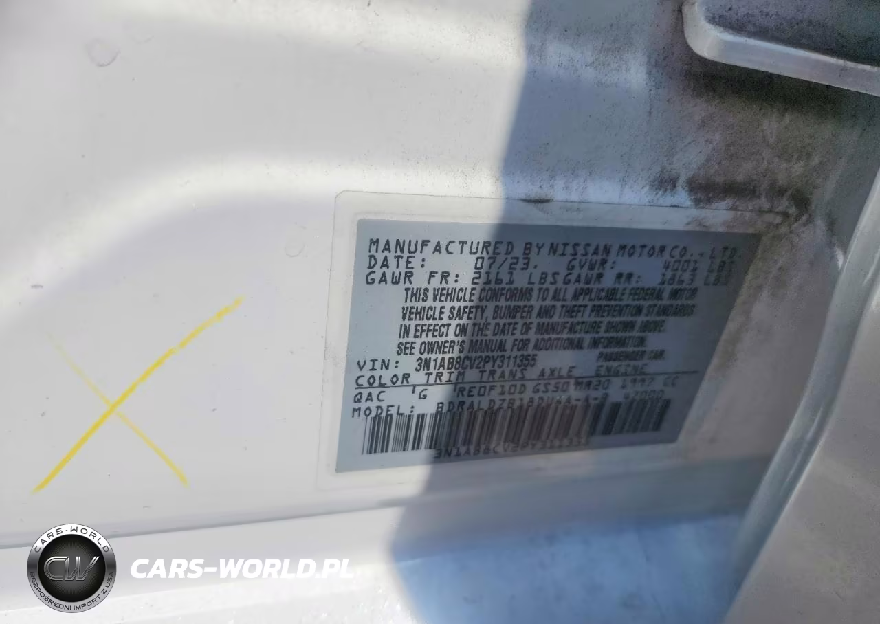 2023 Nissan Sentra Sv VIN:3N1AB8CV2PY311355 - 12