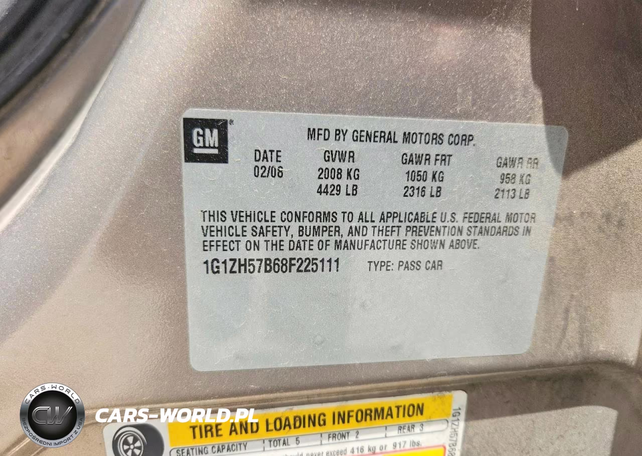 2008 Chevrolet Malibu 1Lt VIN:1G1ZH57B68F225111 - 13