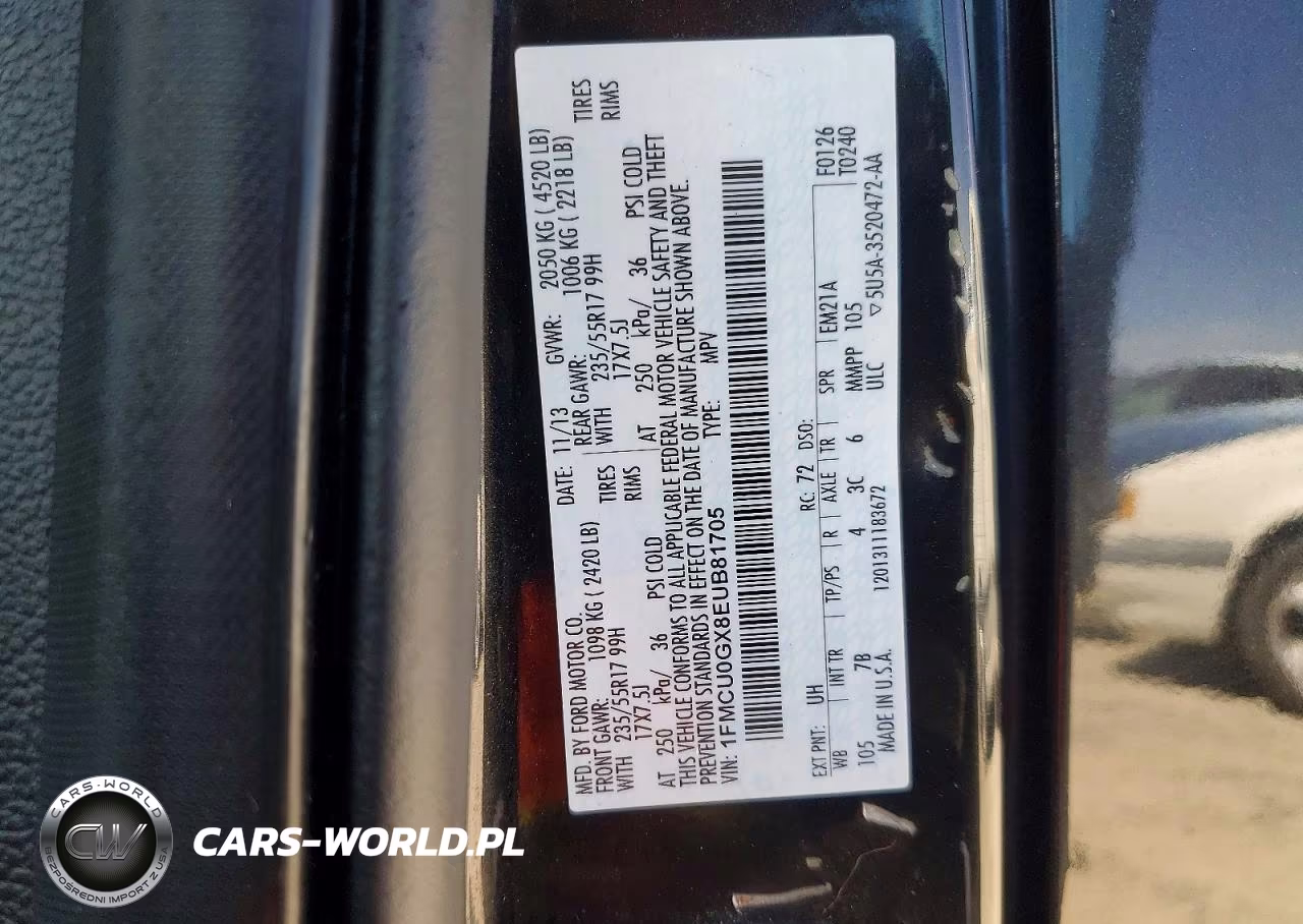 2014 Ford Escape Se VIN:1FMCU0GX8EUB81705 - 12