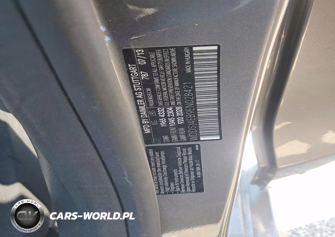 2014 Mercedes-Benz Cla 250 VIN:WDDSJ4EB9EN028421 - 12