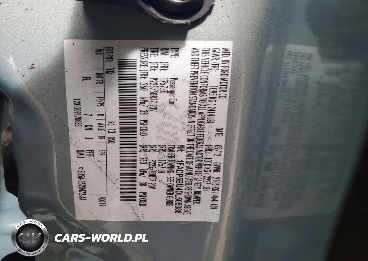 2013 Ford C-Max Sel VIN:1FADP5BU4DL505088 - 13