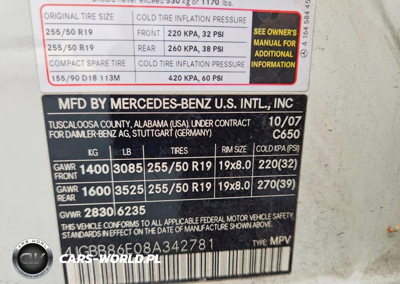 2008 Mercedes-Benz Ml 350 VIN:4JGBB86E08A342781 - 13
