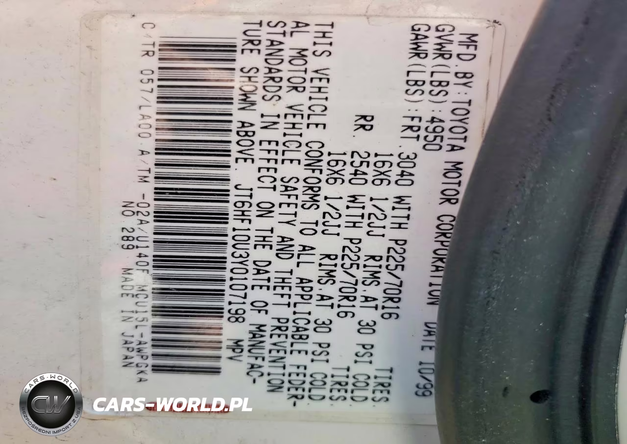 2000 Lexus Rx 300 VIN:JT6HF10U3Y0107198 - 13