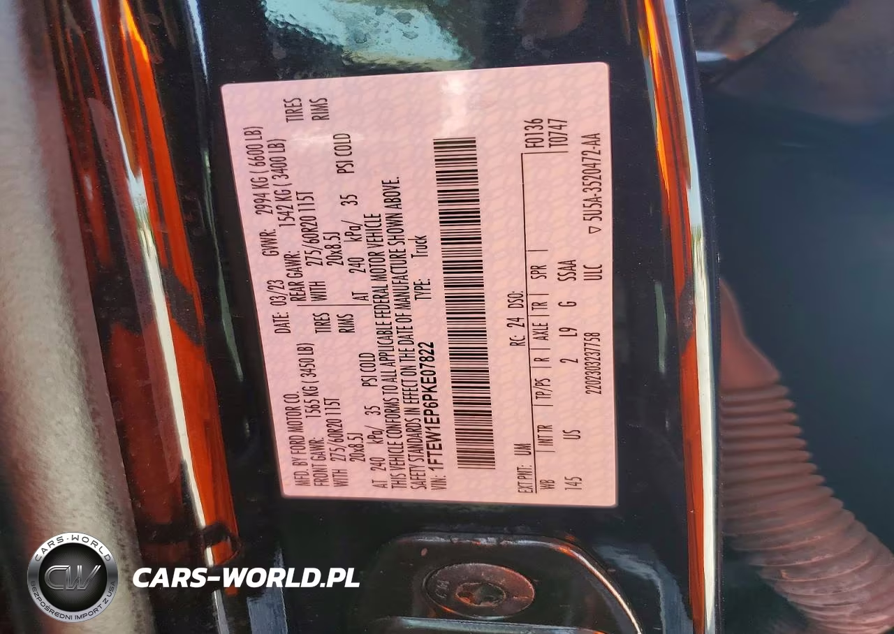 2023 Ford F150 Supercrew VIN:1FTEW1EP6PKE07822 - 12