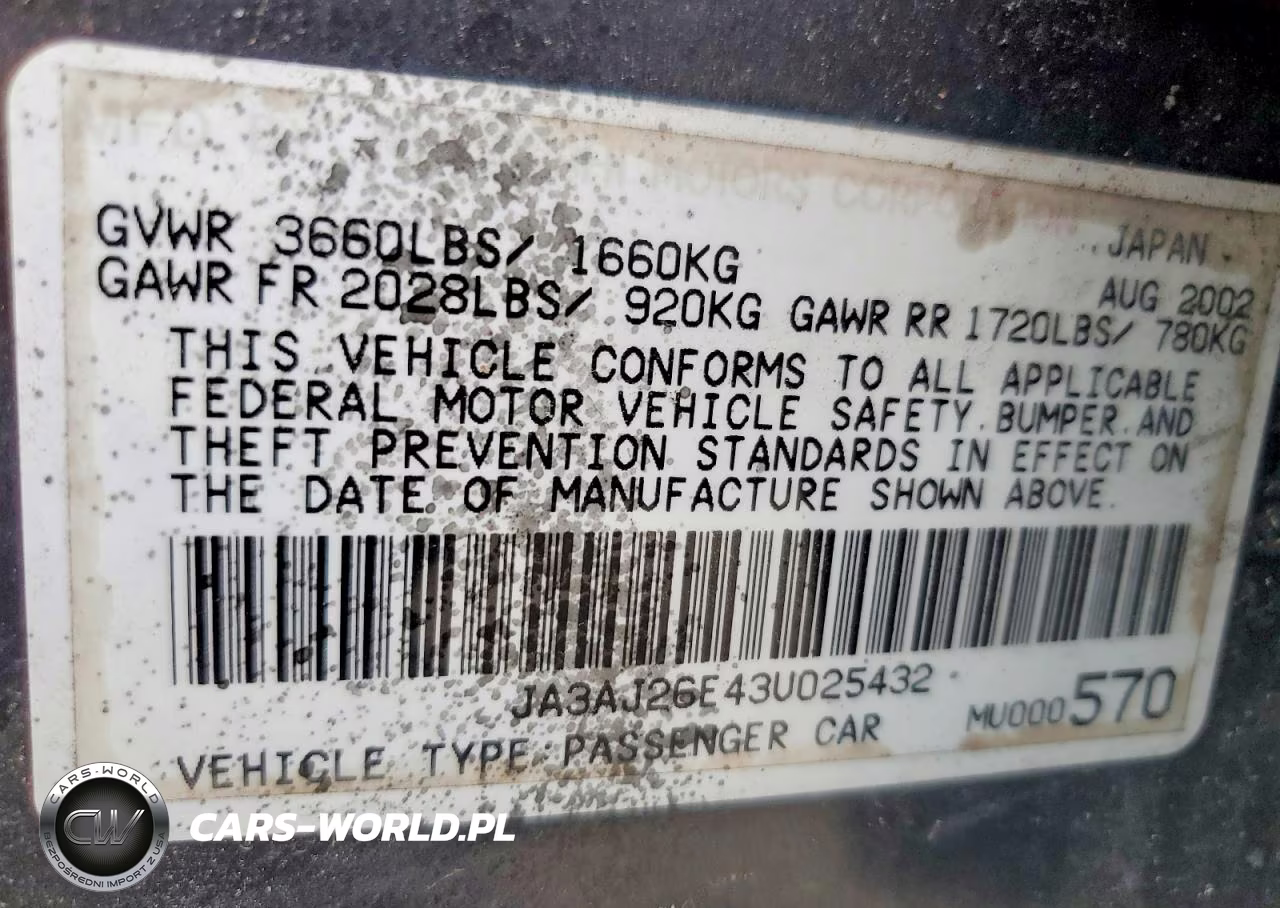 2003 Mitsubishi Lancer Es VIN:JA3AJ26E43U025432 - 12