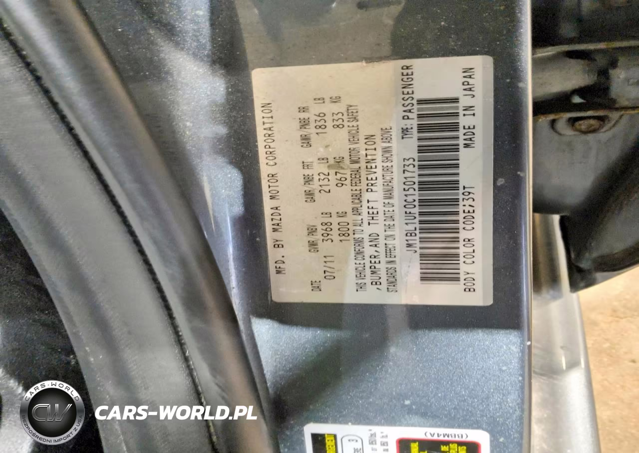 2012 Mazda 3 I VIN:JM1BL1UF0C1501733 - 12